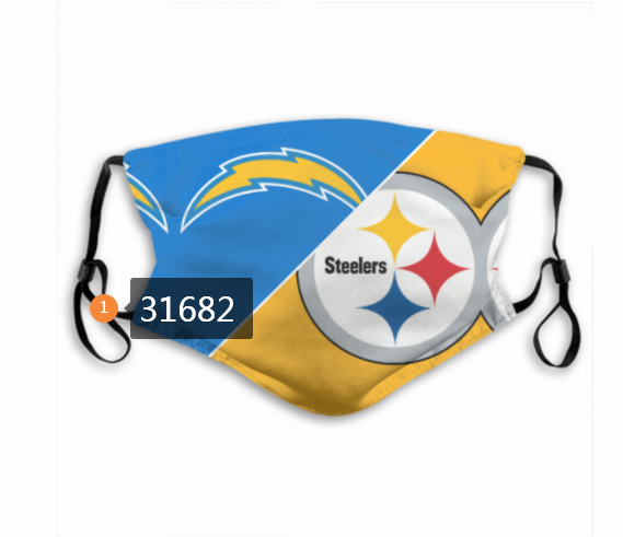2020 NFL Pittsburgh Steelers 26037 Dust mask with filter